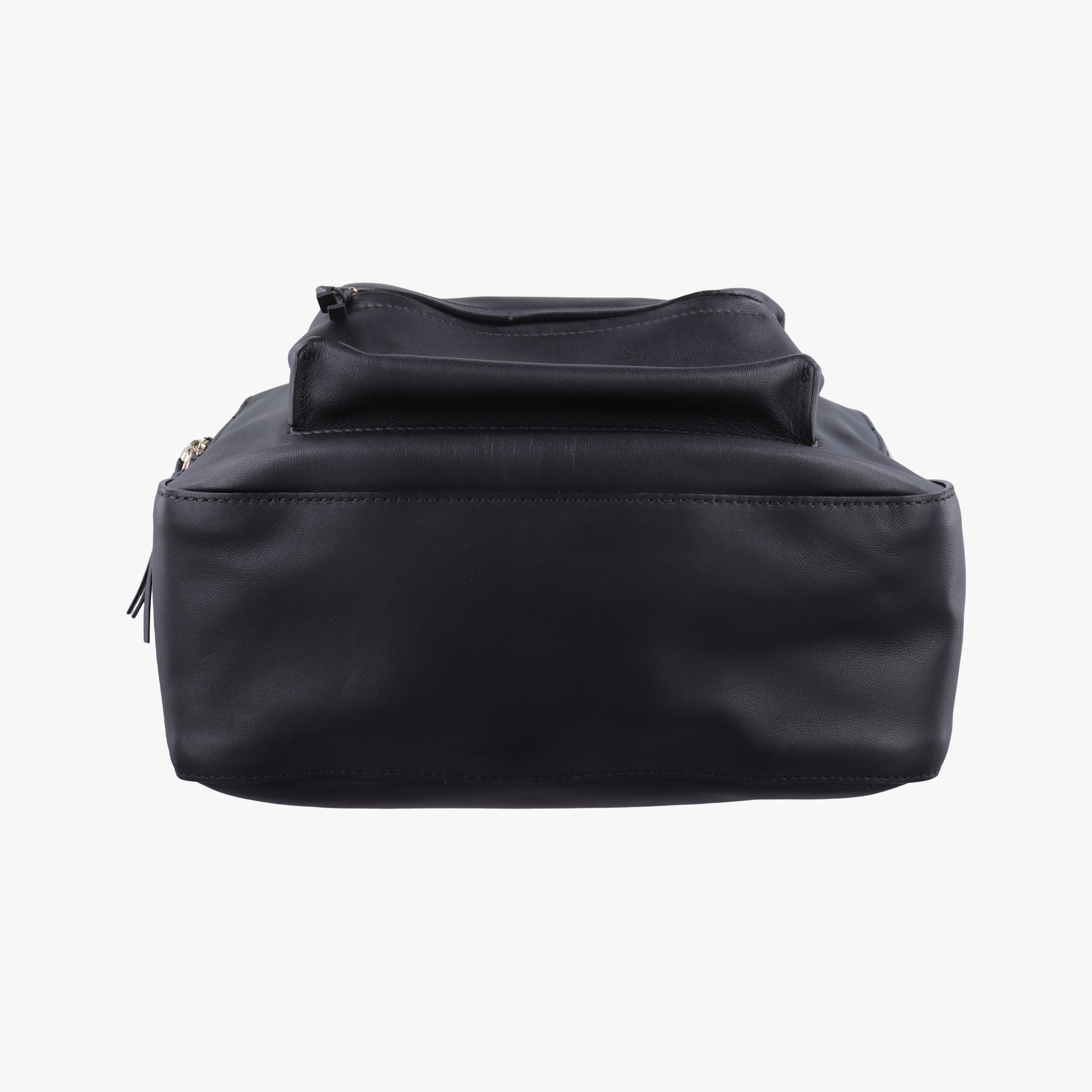 Pre-owned VERSACE La Medusa Black Leather  backpack/rucksack | stylenewstar
