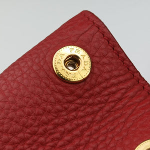 Pre-owned Prada Vitello Daino Top Handle Red Leather BN2420 handbag | stylenewstar