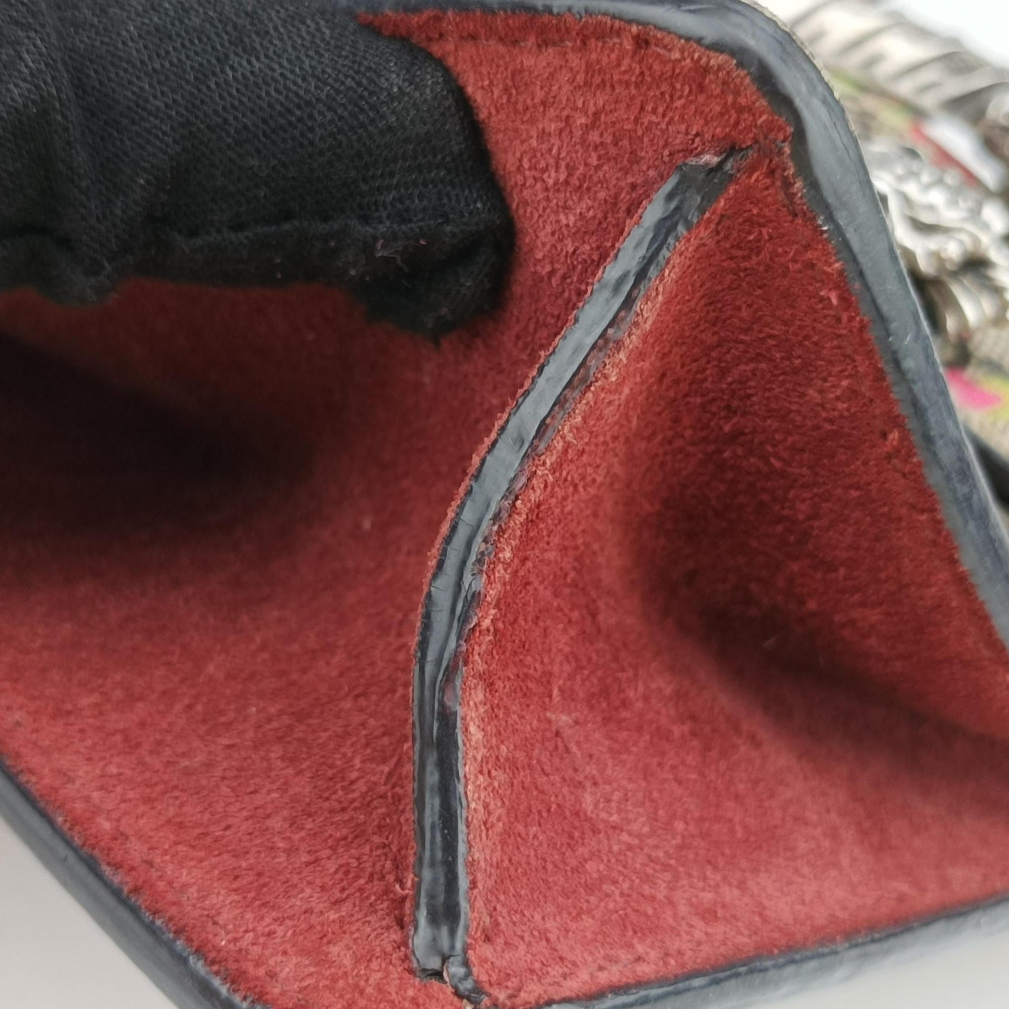 Secondhand Gucci Dionysus beige×red×multicolor PVC coated canvas × suede 421970 shoulderbag | stylenewstar