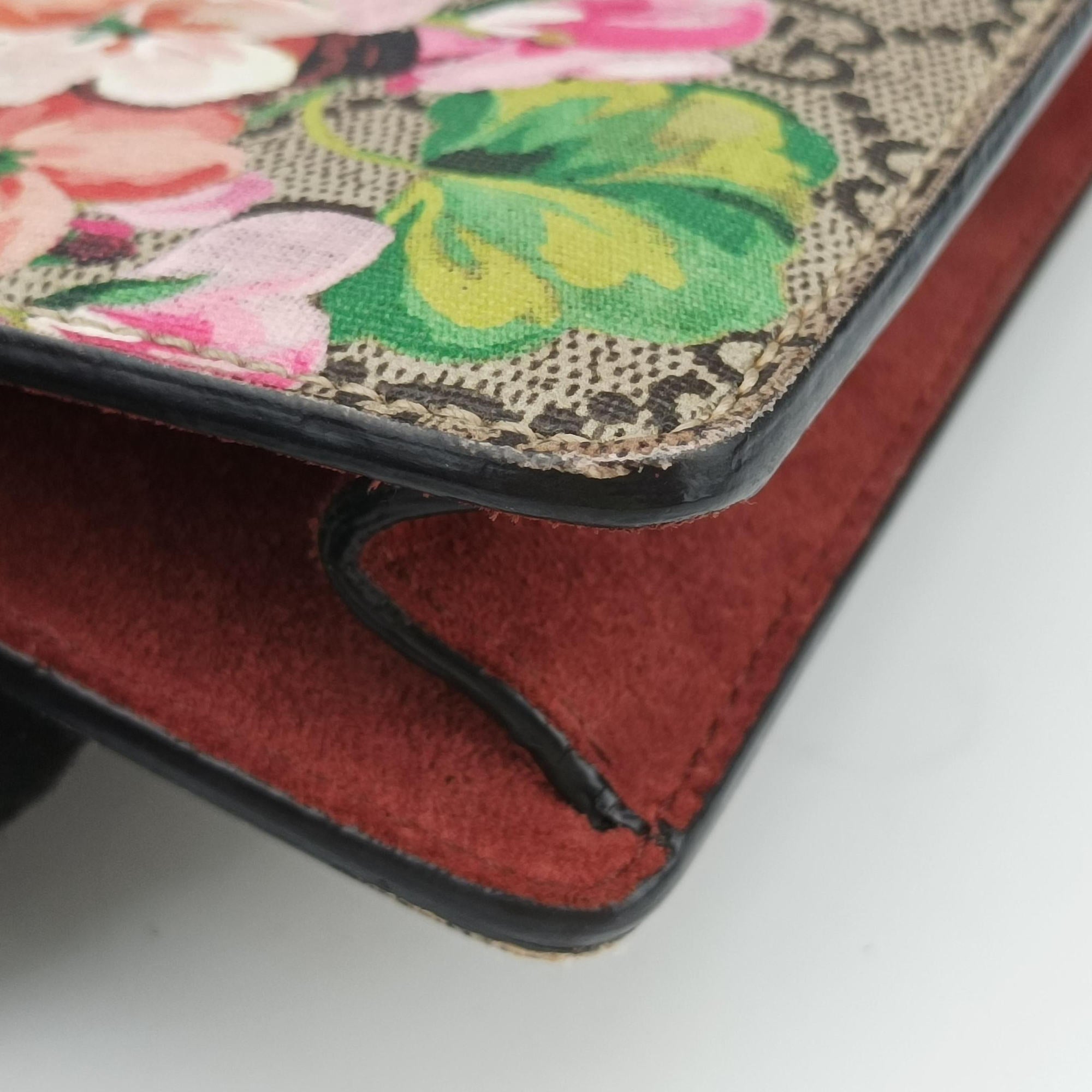 Secondhand Gucci Dionysus beige×red×multicolor PVC coated canvas × suede 421970 shoulderbag | stylenewstar