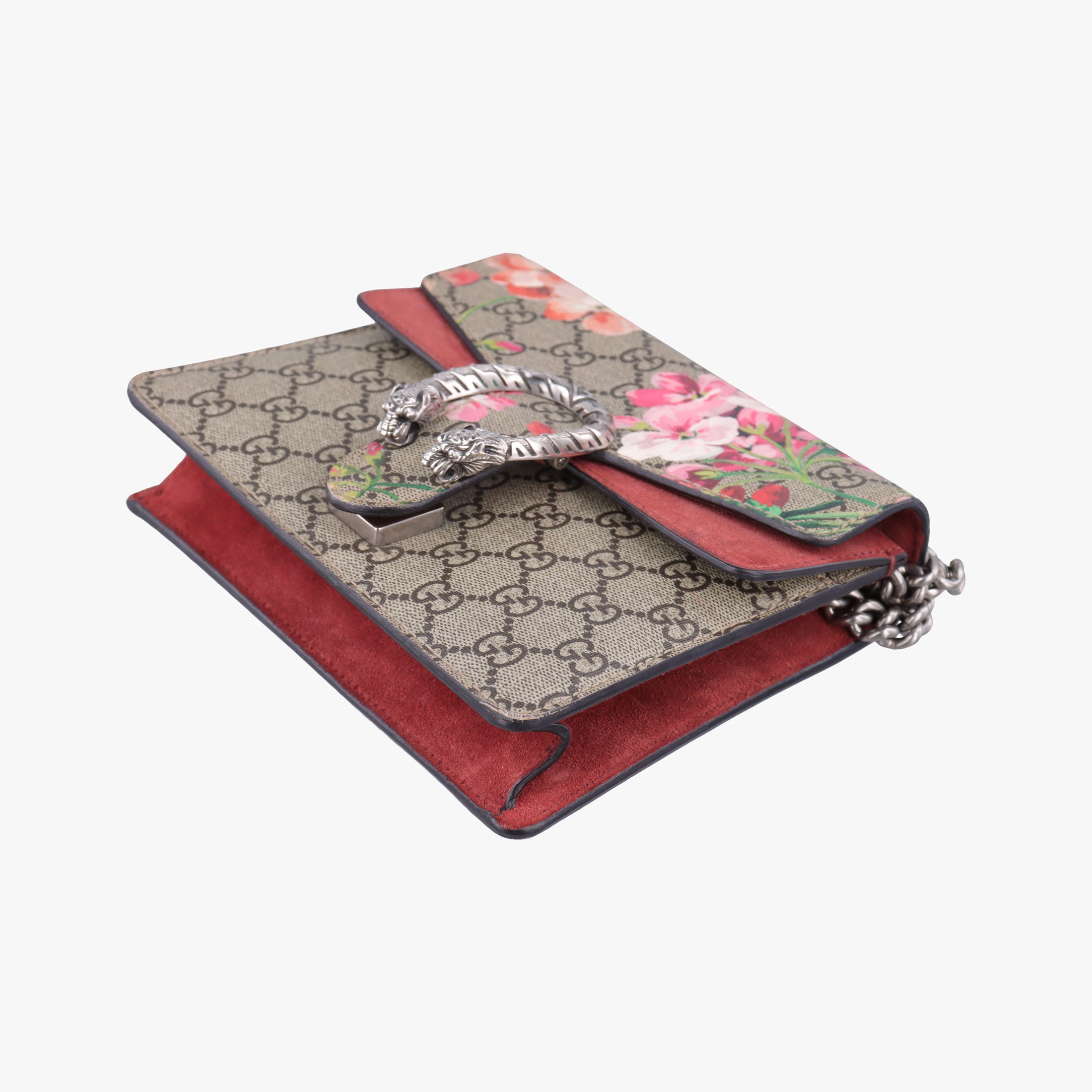 Secondhand Gucci Dionysus beige×red×multicolor PVC coated canvas × suede 421970 shoulderbag | stylenewstar