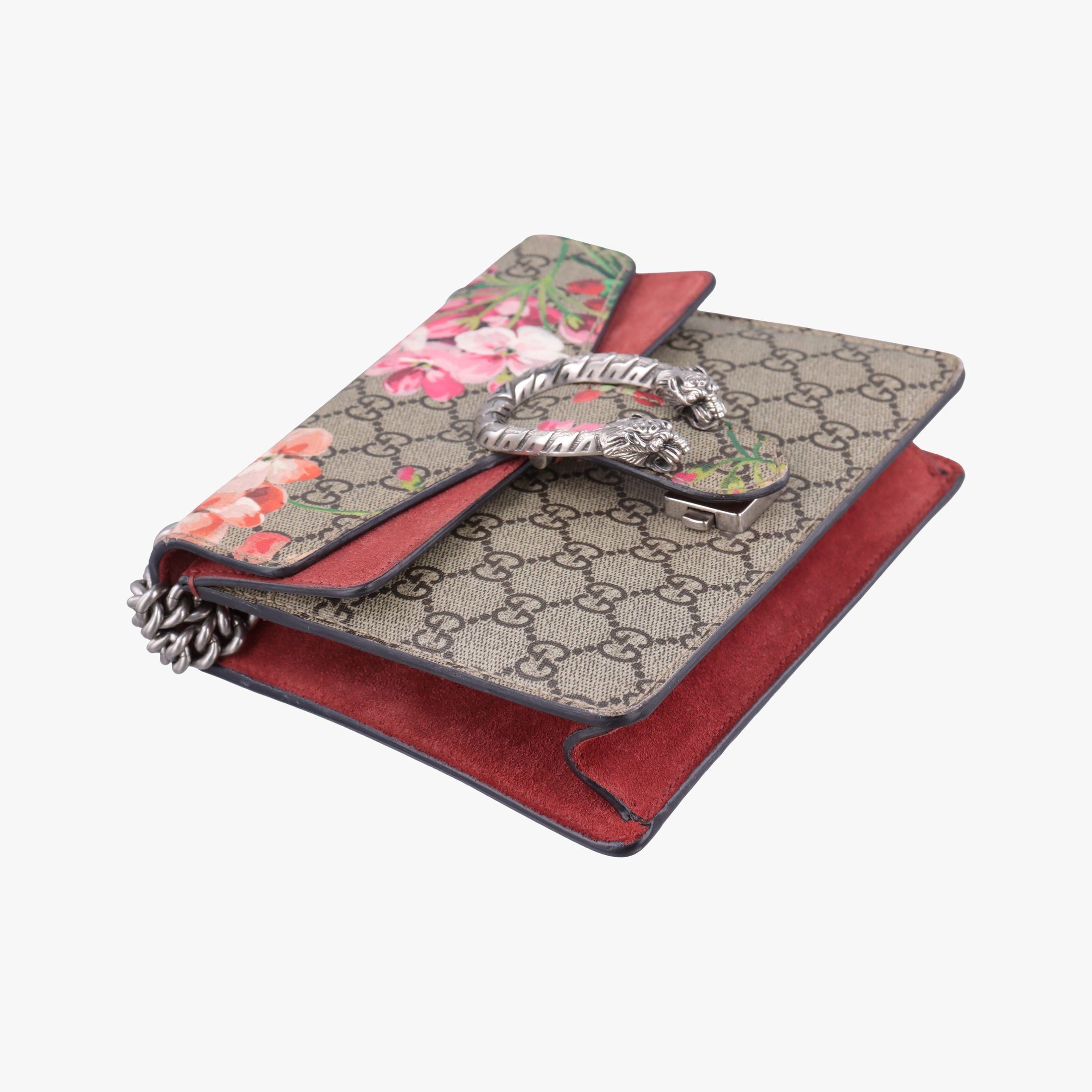Secondhand Gucci Dionysus beige×red×multicolor PVC coated canvas × suede 421970 shoulderbag | stylenewstar
