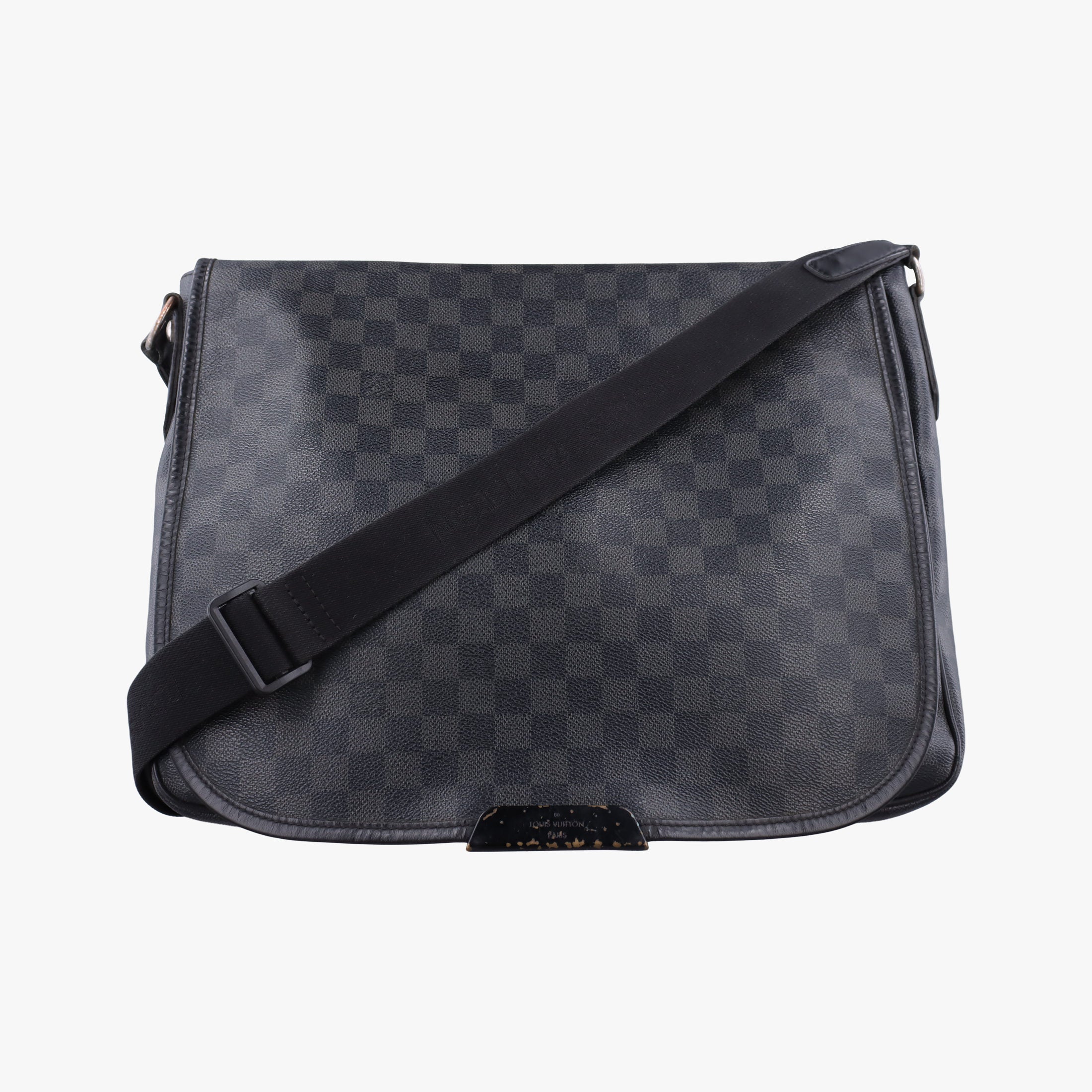 Pre-owned Louis Vuitton DANIEL MM Noir Damier GRAPHITE N58029 shoulderbag | stylenewstar