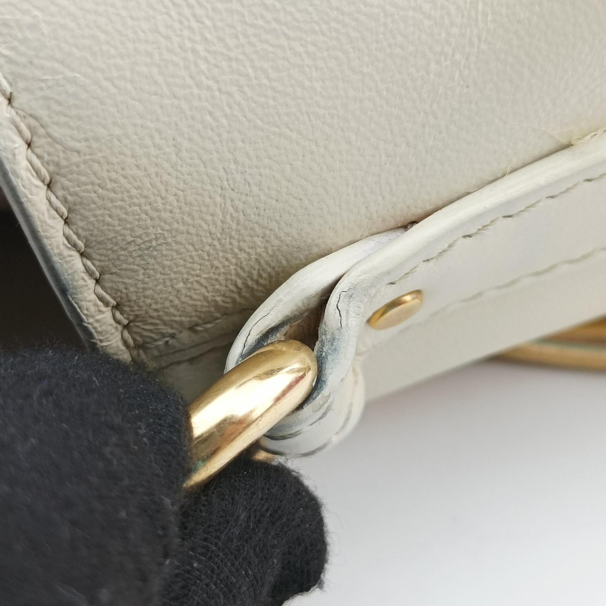 Pre-owned Chloe ROY White Leather  handbag | stylenewstar