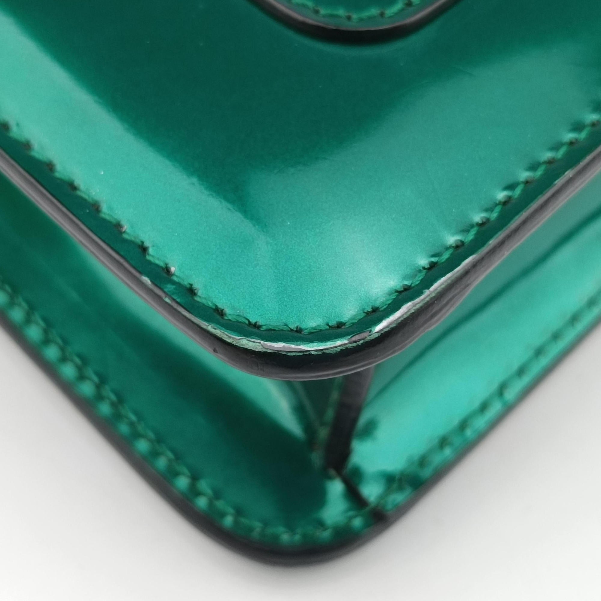 Vintage Bvlgari Serpenti Forever Green enamel  shoulderbag | stylenewstar