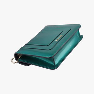 Vintage Bvlgari Serpenti Forever Green enamel  shoulderbag | stylenewstar