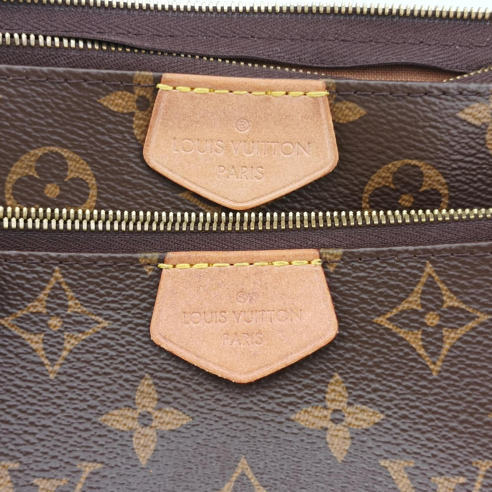 Pre-owned Louis Vuitton MULTI POCHETTE ACCESSOIRES MARRON×ROSE CLAIRE Monogram Canvas M44840 shoulderbag | stylenewstar