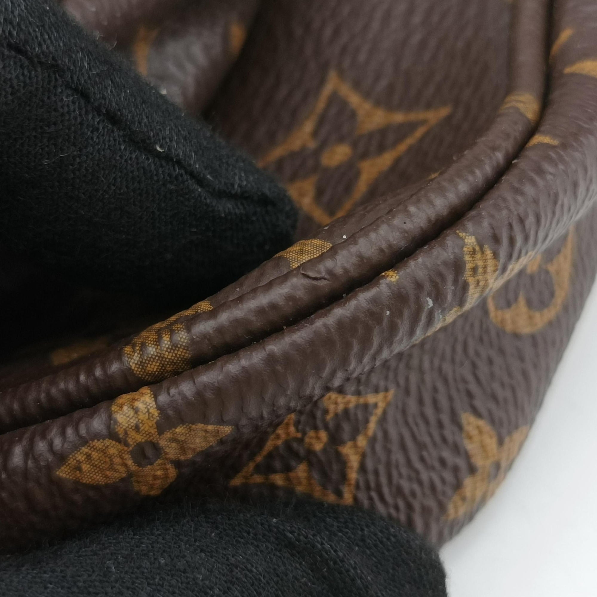 Pre-owned Louis Vuitton MULTI POCHETTE ACCESSOIRES MARRON×ROSE CLAIRE Monogram Canvas M44840 shoulderbag | stylenewstar