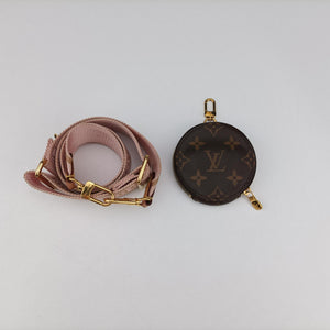 Pre-owned Louis Vuitton MULTI POCHETTE ACCESSOIRES MARRON×ROSE CLAIRE Monogram Canvas M44840 shoulderbag | stylenewstar