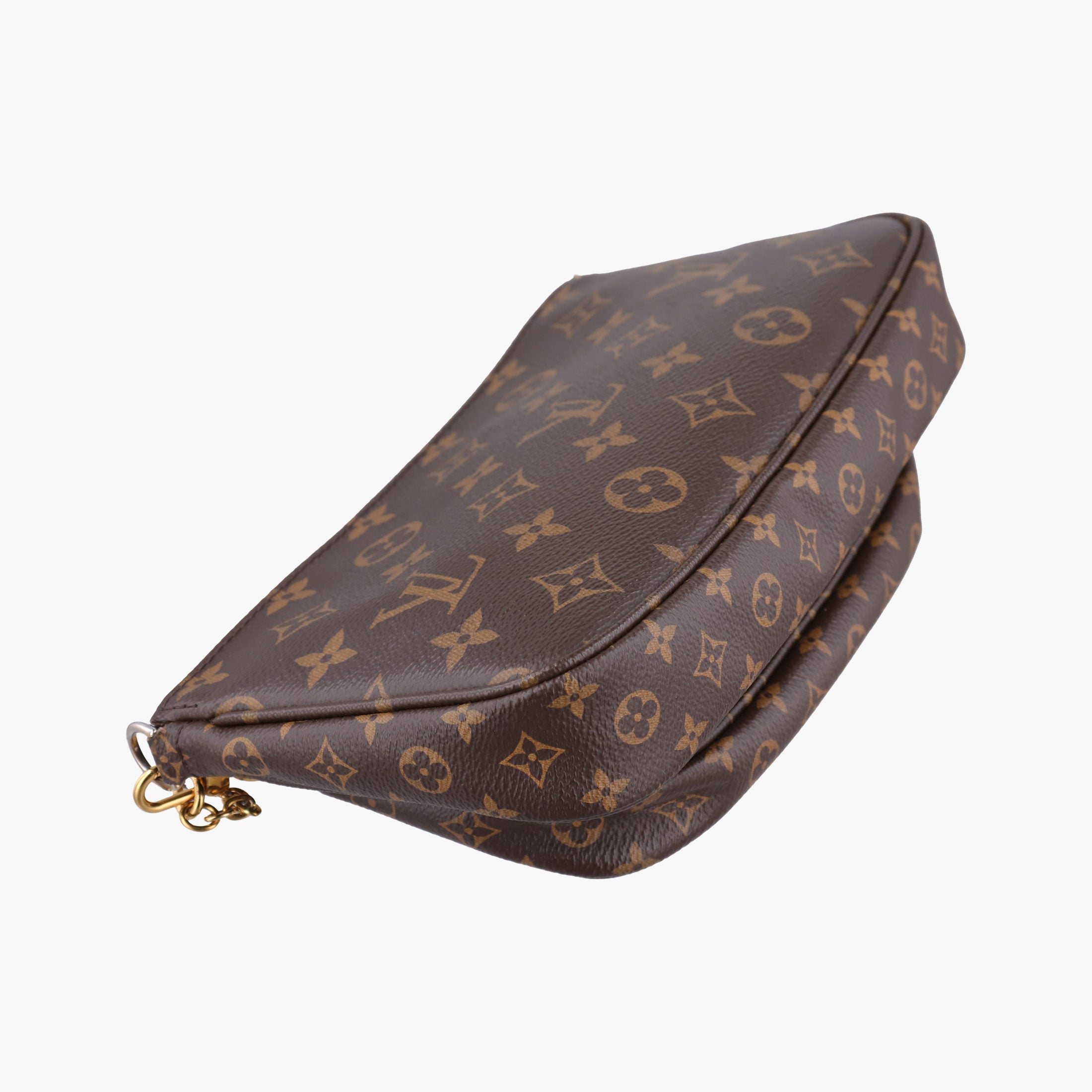 Pre-owned Louis Vuitton MULTI POCHETTE ACCESSOIRES MARRON×ROSE CLAIRE Monogram Canvas M44840 shoulderbag | stylenewstar