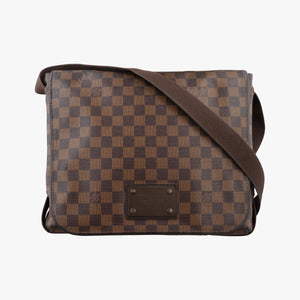 Secondhand Louis Vuitton BROOKLYN MM EBENE Damier Canvas N51211 shoulderbag | stylenewstar