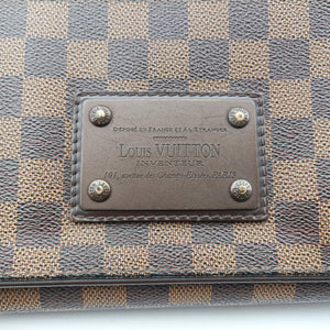 Secondhand Louis Vuitton BROOKLYN MM EBENE Damier Canvas N51211 shoulderbag | stylenewstar