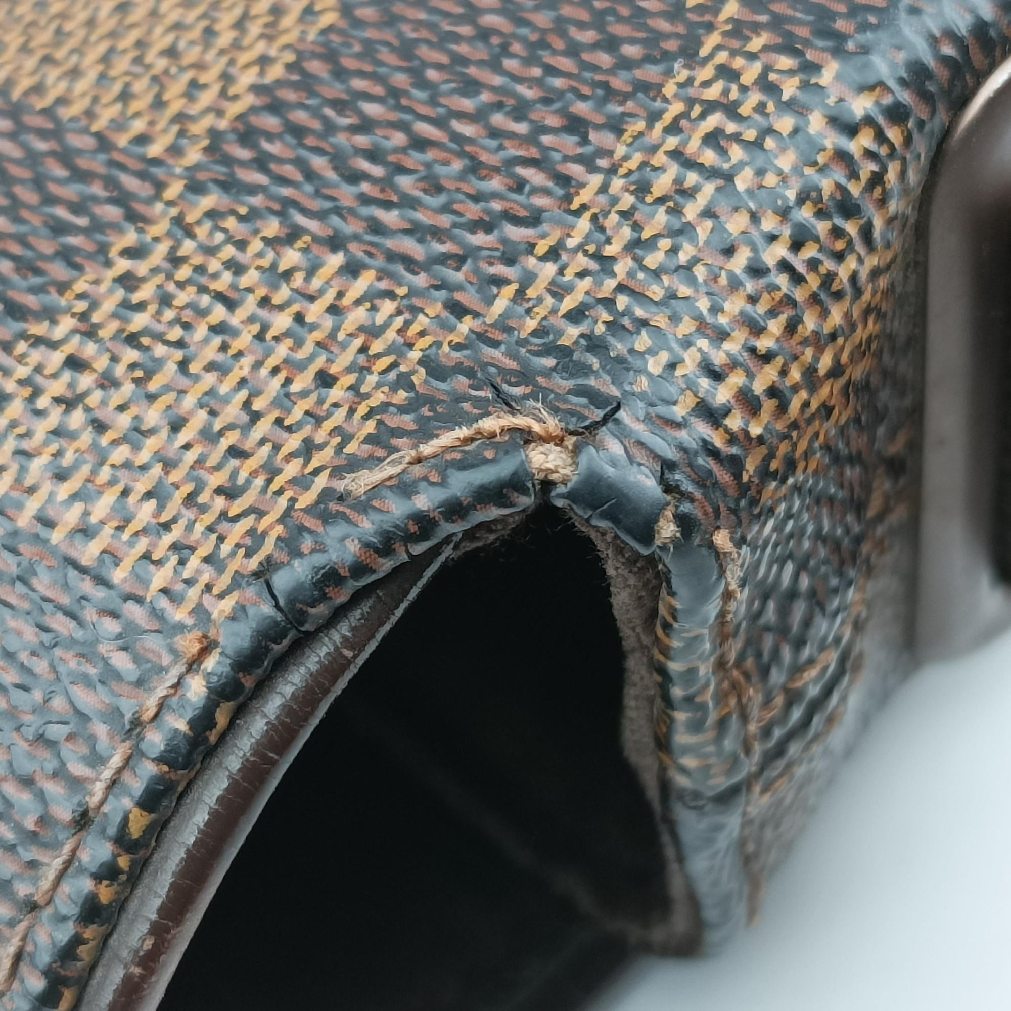 Secondhand Louis Vuitton BROOKLYN MM EBENE Damier Canvas N51211 shoulderbag | stylenewstar