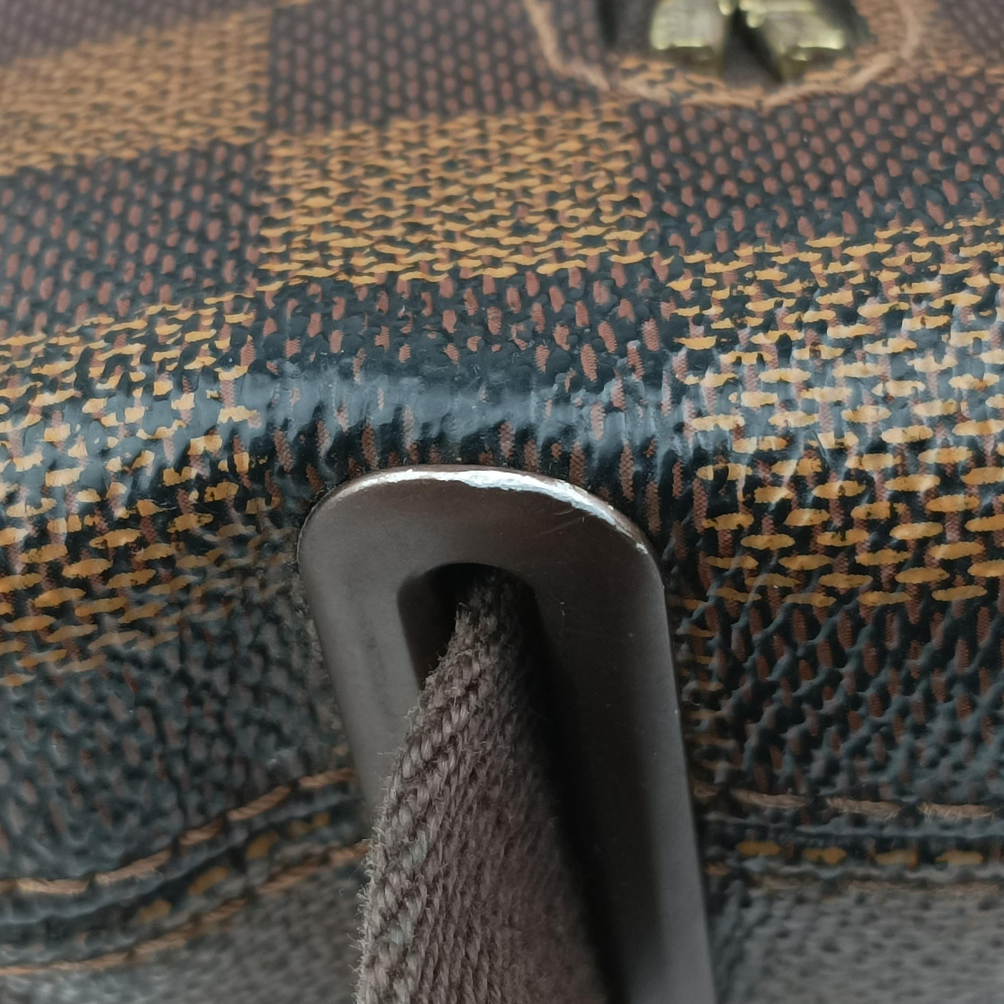 Secondhand Louis Vuitton BROOKLYN MM EBENE Damier Canvas N51211 shoulderbag | stylenewstar