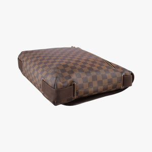 Secondhand Louis Vuitton BROOKLYN MM EBENE Damier Canvas N51211 shoulderbag | stylenewstar