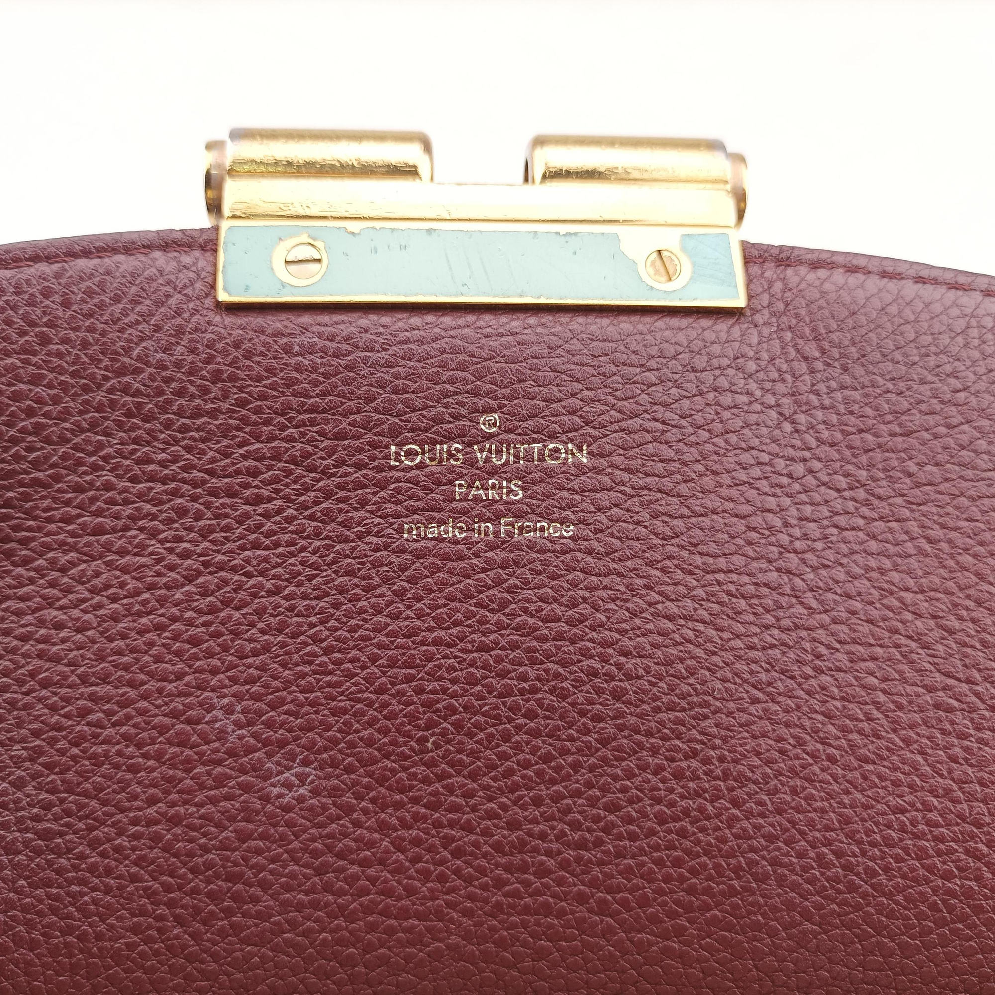 Vintage Louis Vuitton OLYMPE Brown×QUETSCHE Monogram Canvas×calf leather M40926 handbag | stylenewstar