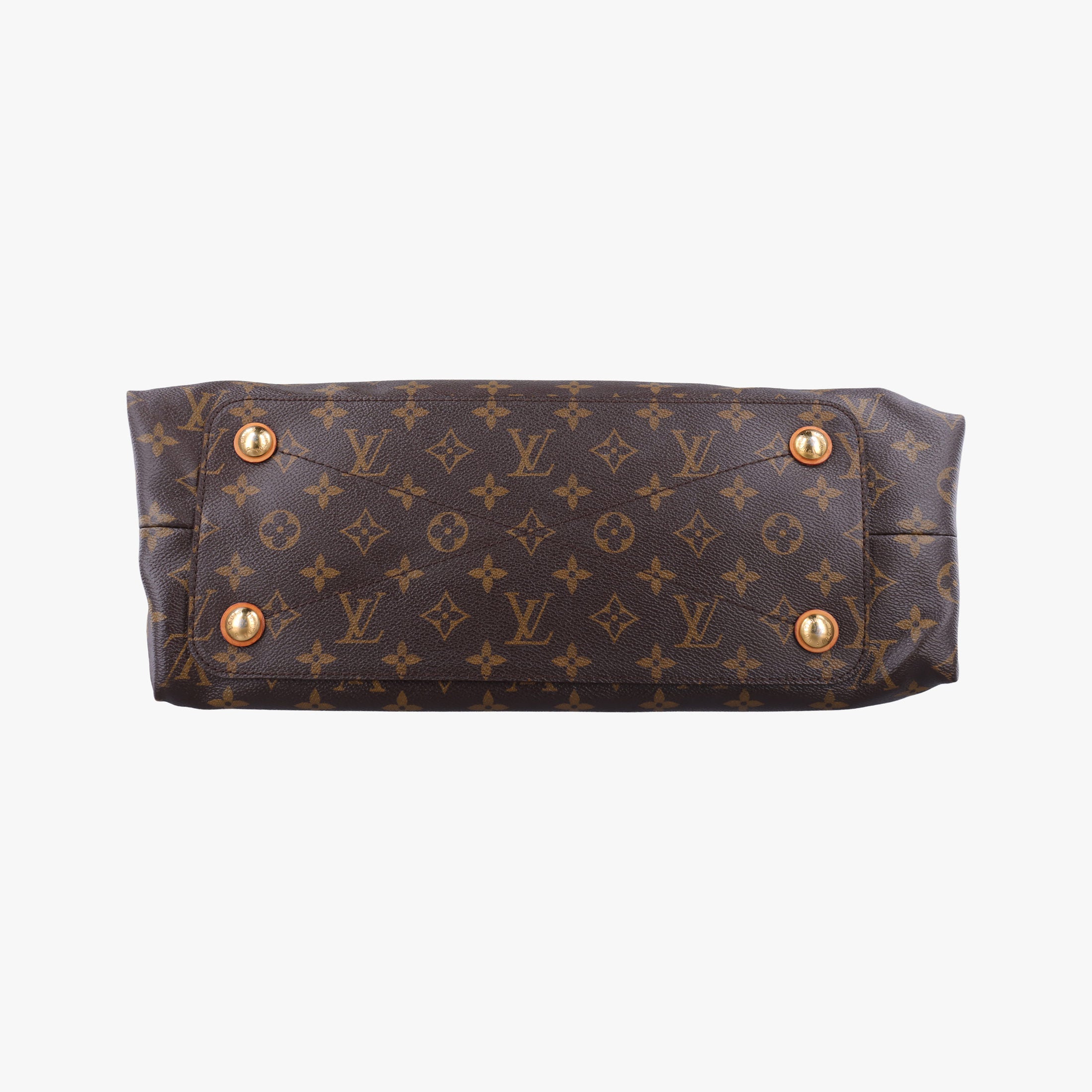 Vintage Louis Vuitton OLYMPE Brown×QUETSCHE Monogram Canvas×calf leather M40926 handbag | stylenewstar