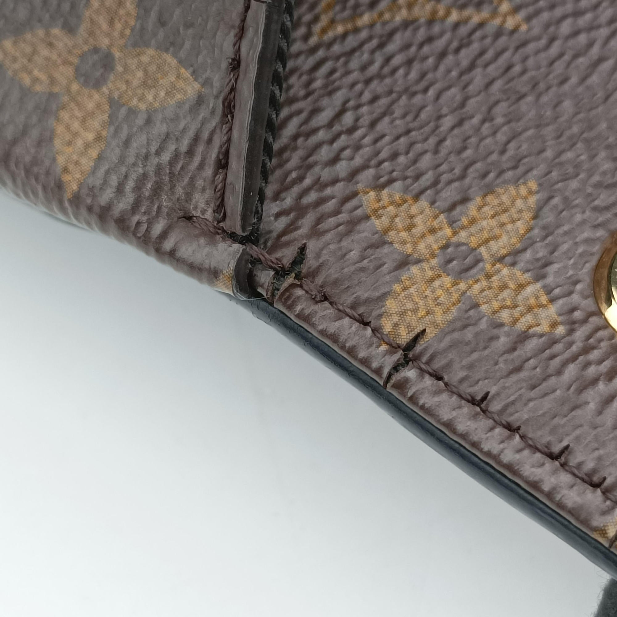 Pre-owned Louis Vuitton Cherrywood BB brown×black Monogram Canvas×Vernis M51953 shoulderbag | stylenewstar