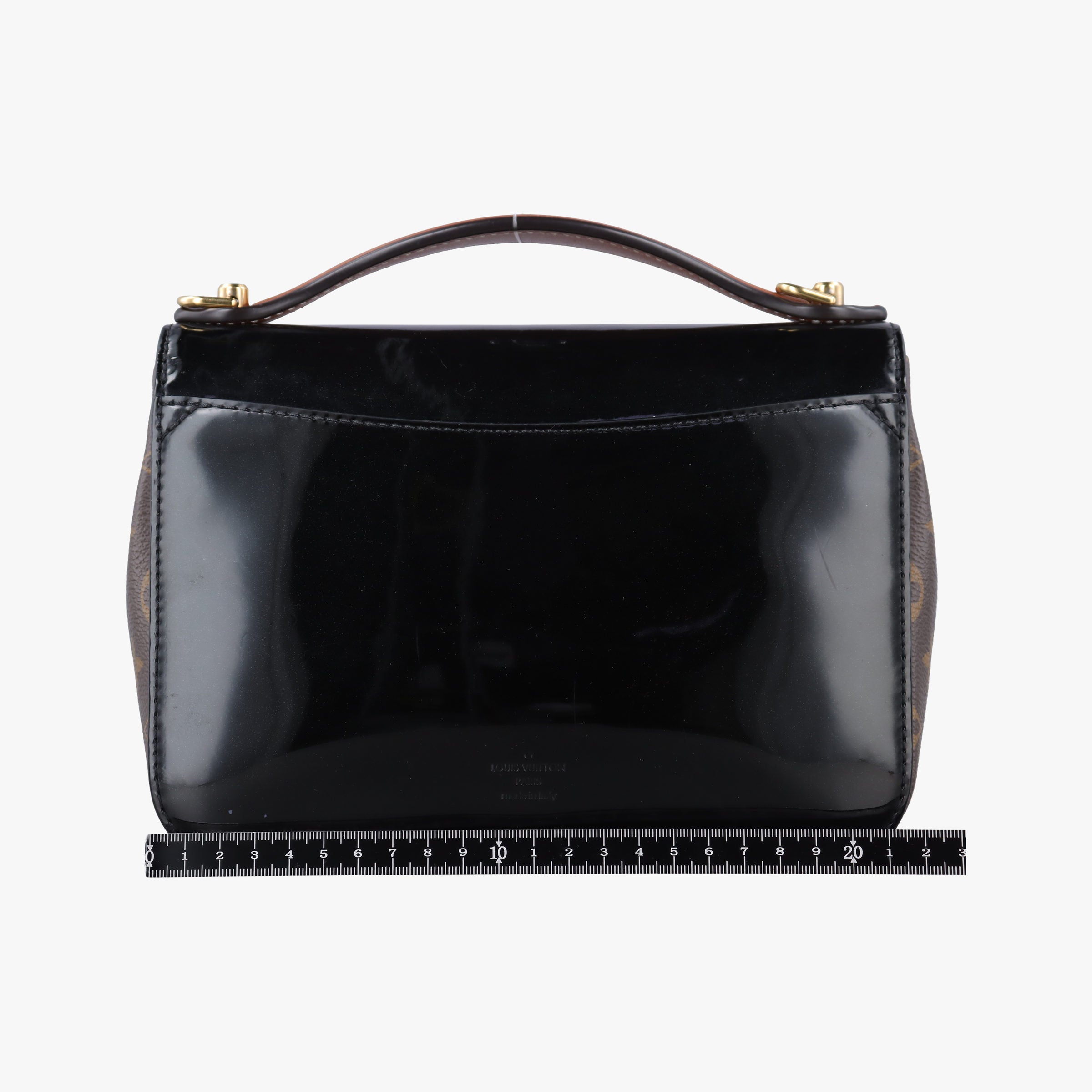 Pre-owned Louis Vuitton Cherrywood BB brown×black Monogram Canvas×Vernis M51953 shoulderbag | stylenewstar