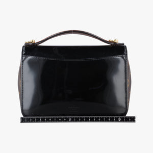 Pre-owned Louis Vuitton Cherrywood BB brown×black Monogram Canvas×Vernis M51953 shoulderbag | stylenewstar
