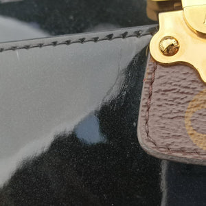 Pre-owned Louis Vuitton Cherrywood BB brown×black Monogram Canvas×Vernis M51953 shoulderbag | stylenewstar