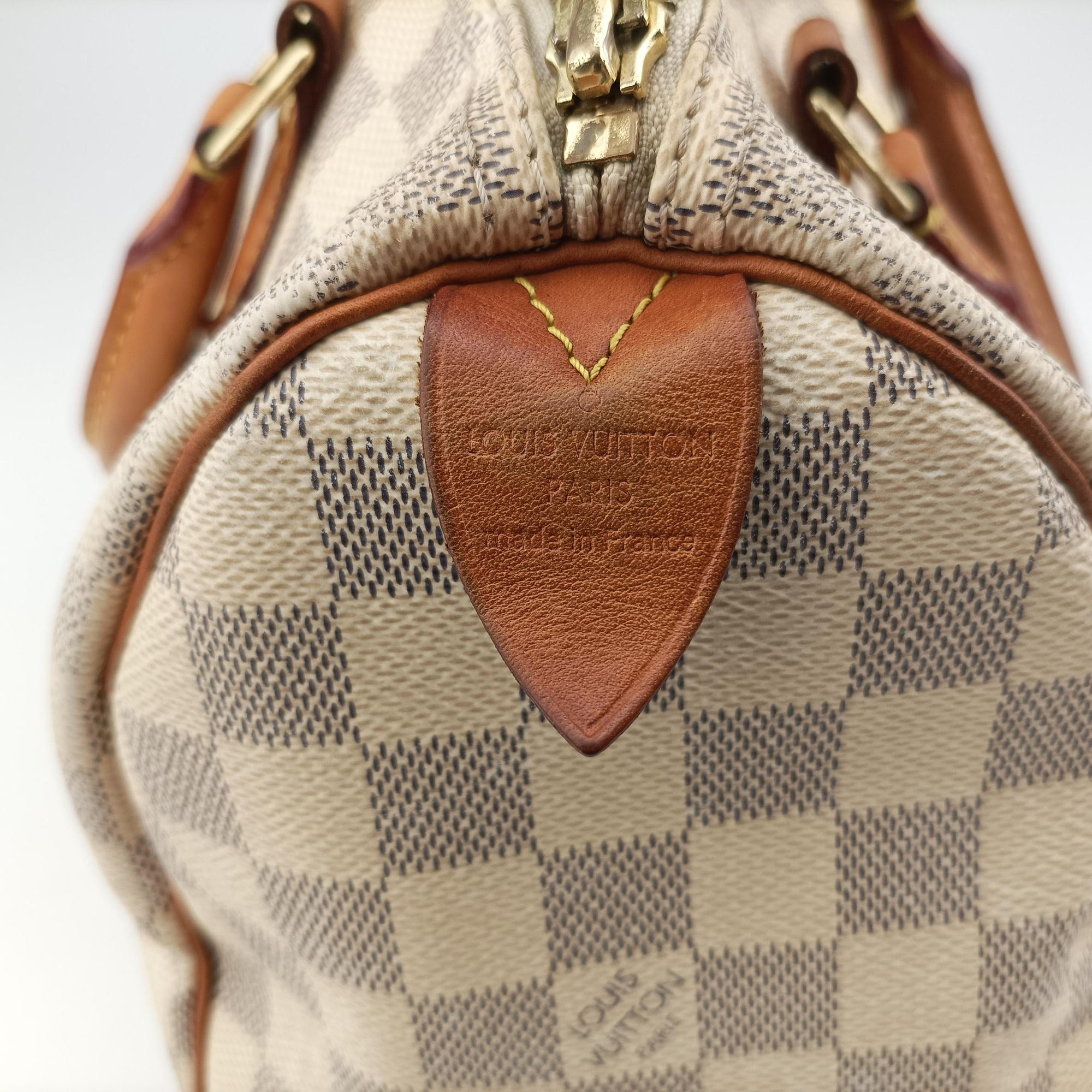 Pre-owned Louis Vuitton Speedy 25 AZUR Damier Canvas N41534 handbag | stylenewstar