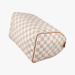 Pre-owned Louis Vuitton Speedy 25 AZUR Damier Canvas N41534 handbag | stylenewstar
