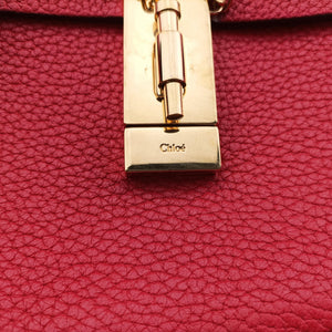 Pre-owned Chloe DREW Red Leather  shoulderbag | stylenewstar