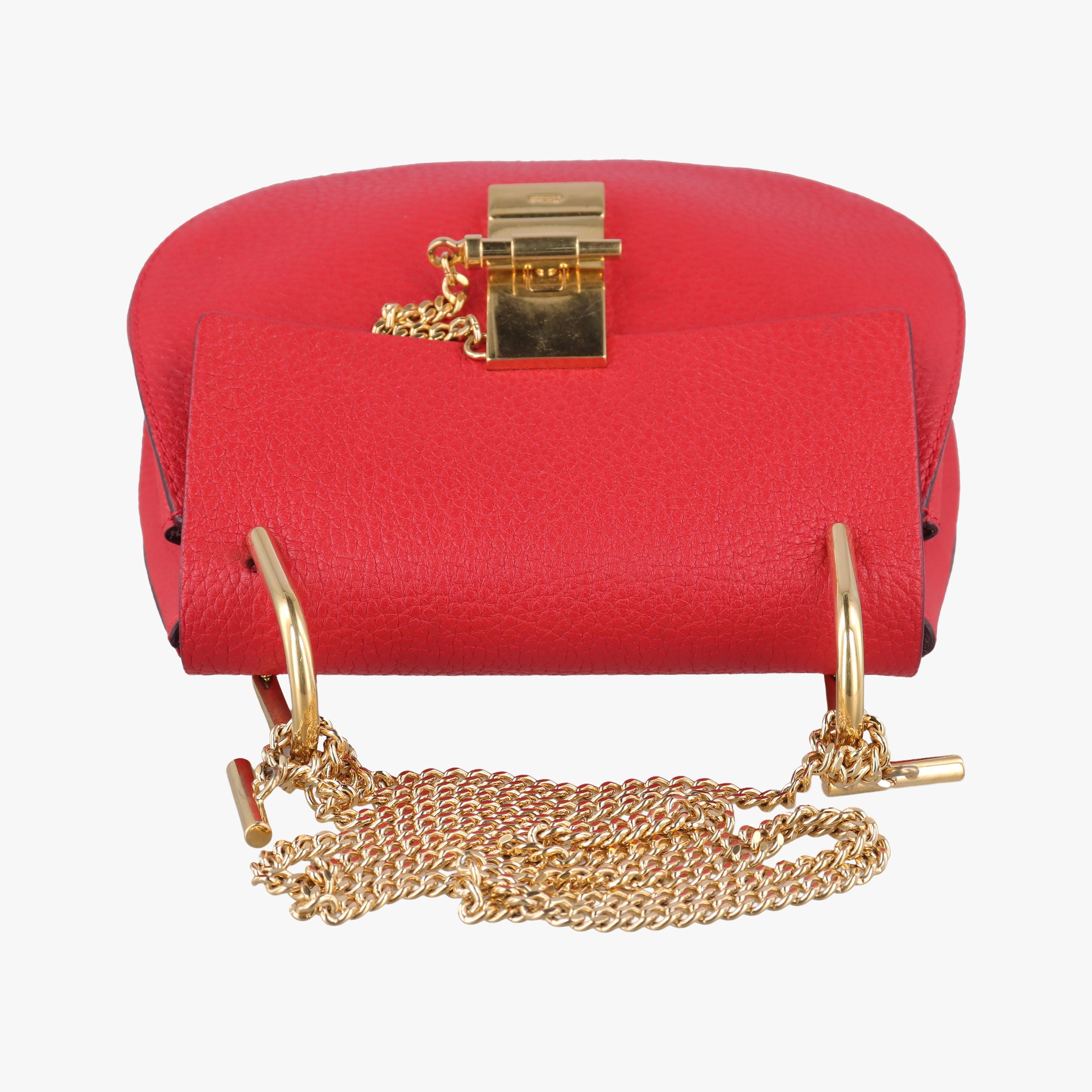 Pre-owned Chloe DREW Red Leather  shoulderbag | stylenewstar