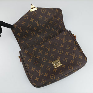 Pre-owned Louis Vuitton Pochette Metis MM Brown Monogram Canvas M44875 shoulderbag | stylenewstar