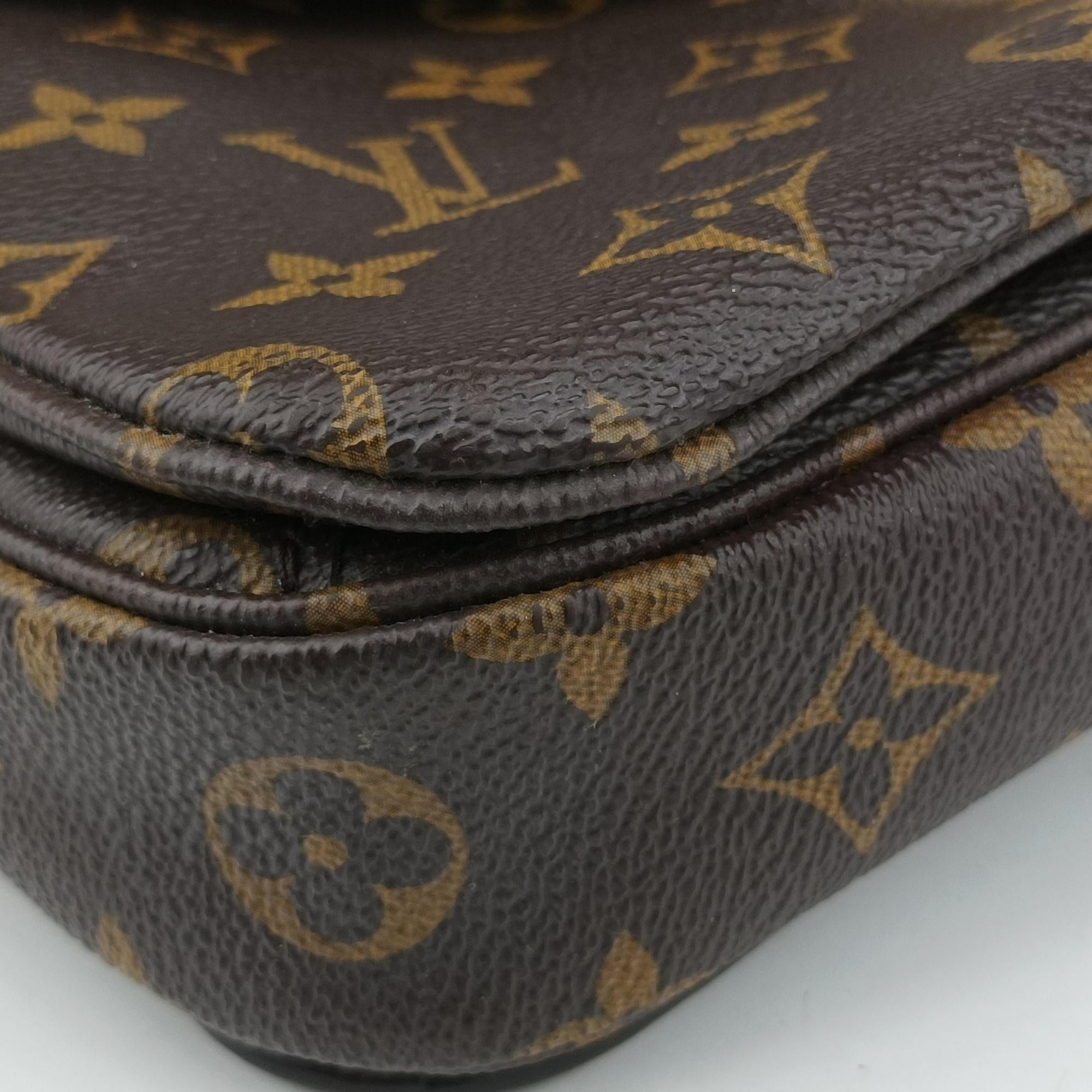 Pre-owned Louis Vuitton Pochette Metis MM Brown Monogram Canvas M44875 shoulderbag | stylenewstar