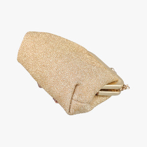 Pre-owned Dolce & Gabbana Vanda Golden Glitter fabric  shoulderbag | stylenewstar