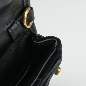 Secondhand Prada Impuntu Velluto Corsaire Black Velvet×Calf Leather  bum bag/waist bag | stylenewstar