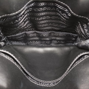 Secondhand Prada Impuntu Velluto Corsaire Black Velvet×Calf Leather  bum bag/waist bag | stylenewstar