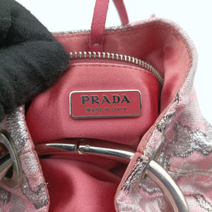 Pre-owned Prada Brocade Pink Silk  handbag | stylenewstar