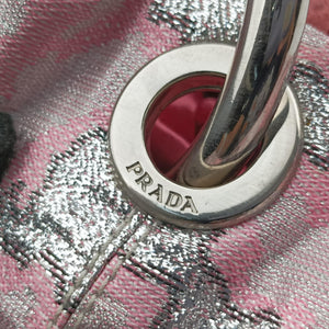 Pre-owned Prada Brocade Pink Silk  handbag | stylenewstar