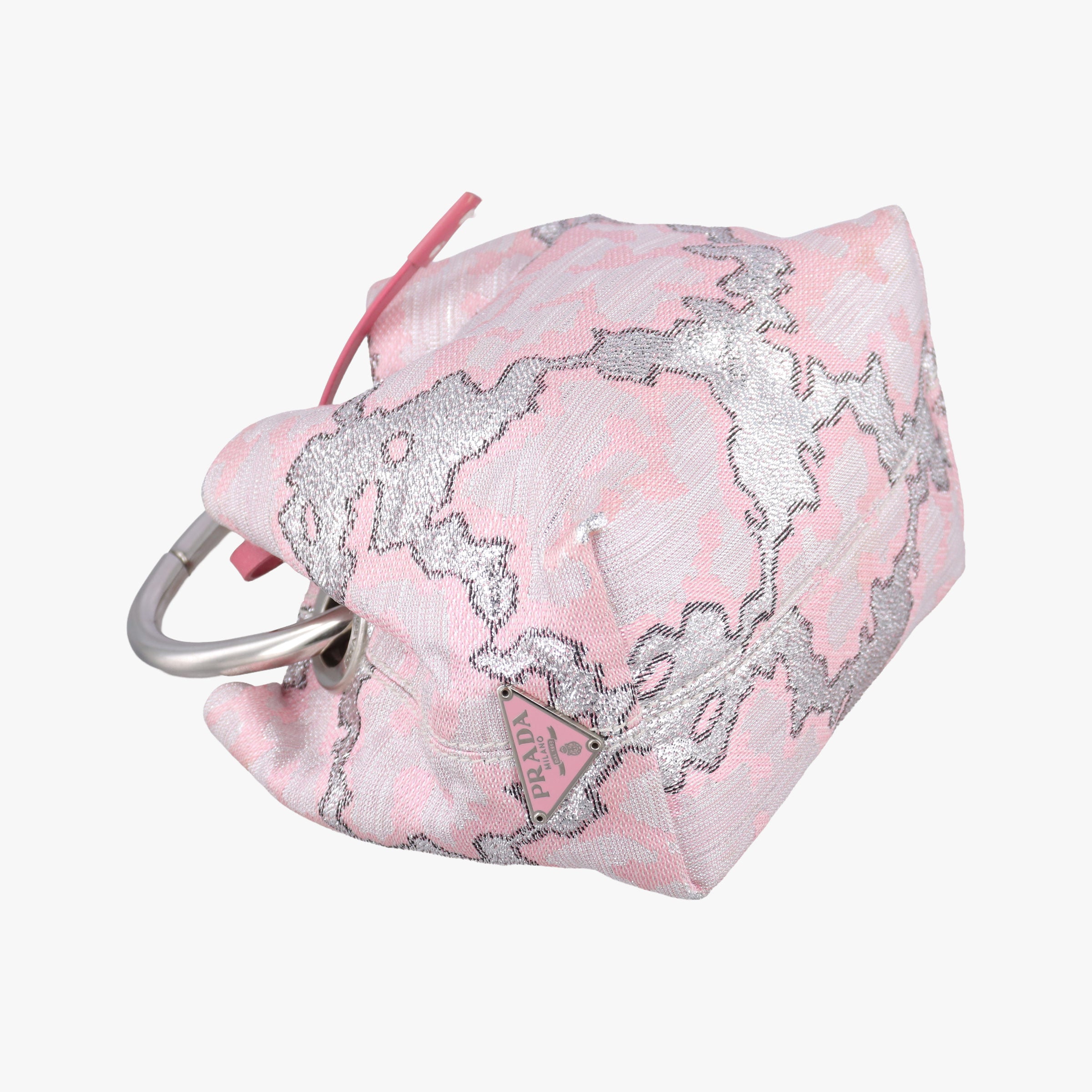 Pre-owned Prada Brocade Pink Silk  handbag | stylenewstar