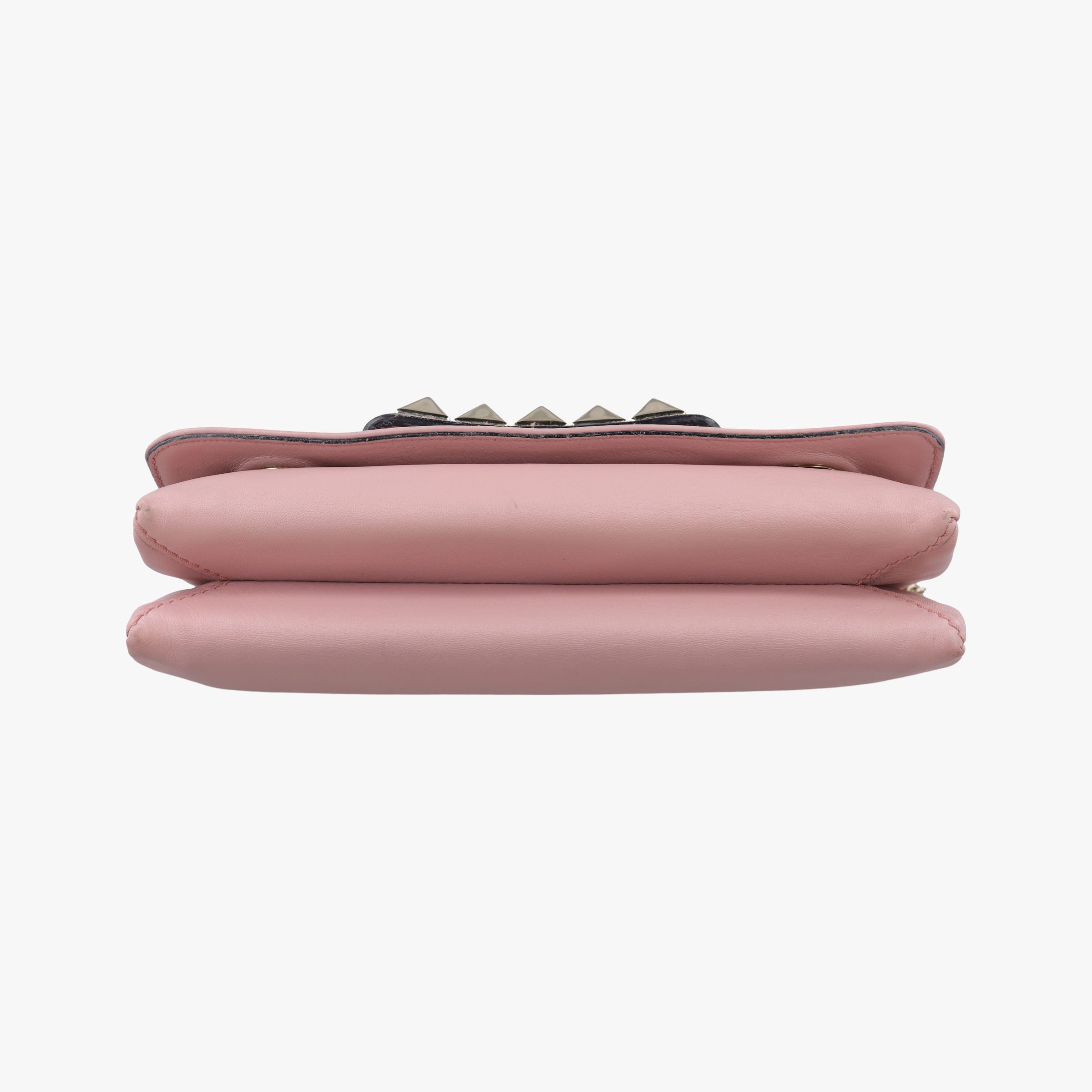 Pre-owned Valentino Rockstud Va Va Voom  Pink Leather  shoulderbag | stylenewstar