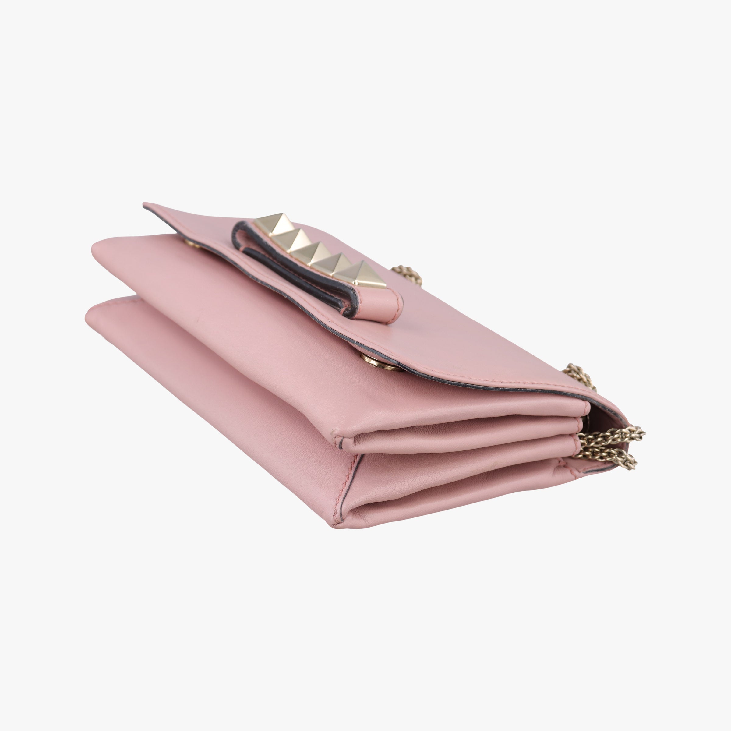 Pre-owned Valentino Rockstud Va Va Voom  Pink Leather  shoulderbag | stylenewstar