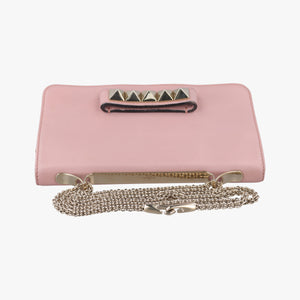 Pre-owned Valentino Rockstud Va Va Voom  Pink Leather  shoulderbag | stylenewstar