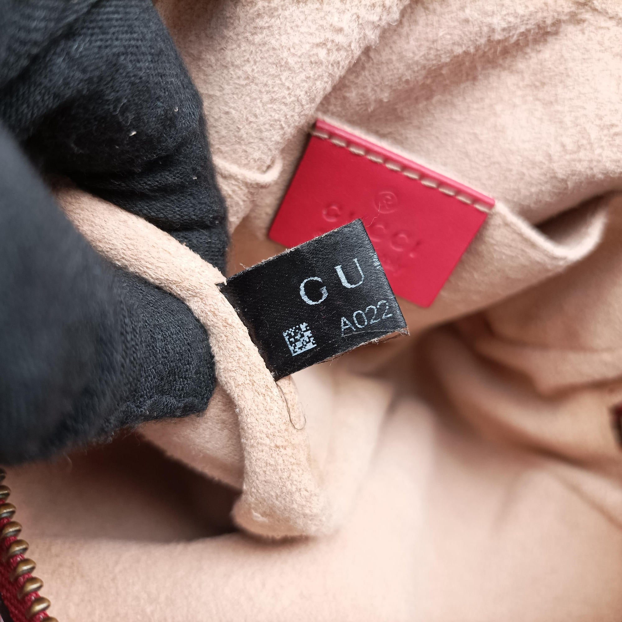 Pre-owned Gucci GG Marmont Red Leather 448065 shoulderbag | stylenewstar