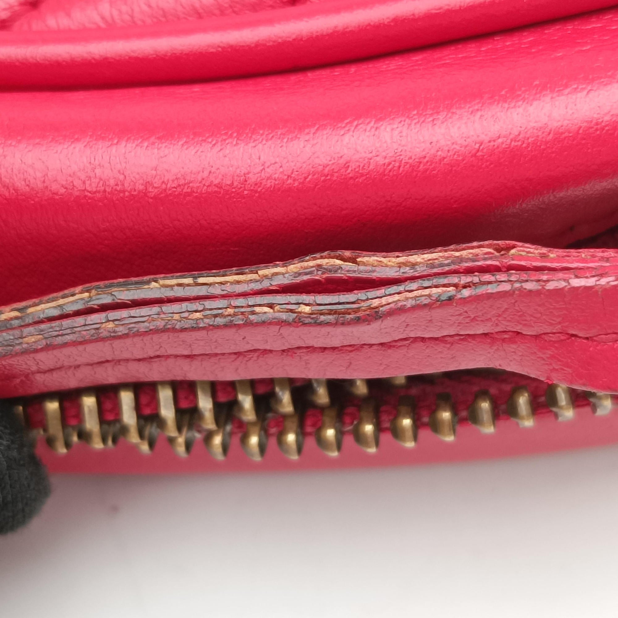 Pre-owned Gucci GG Marmont Red Leather 448065 shoulderbag | stylenewstar