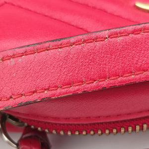 Pre-owned Gucci GG Marmont Red Leather 448065 shoulderbag | stylenewstar
