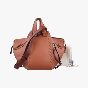 Pre-owned Loewe hammock Brown leather  shoulderbag | stylenewstar