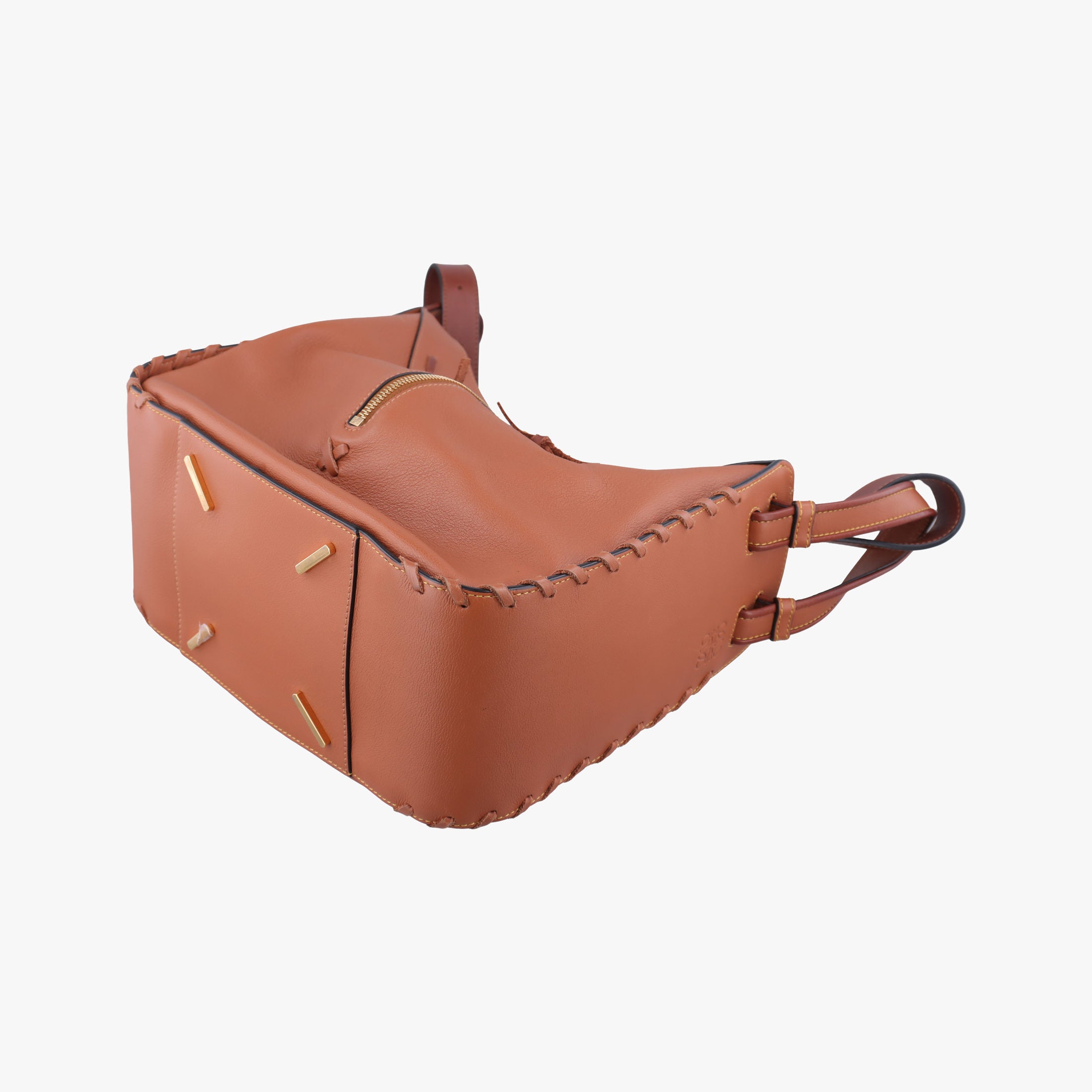 Pre-owned Loewe hammock Brown leather  shoulderbag | stylenewstar