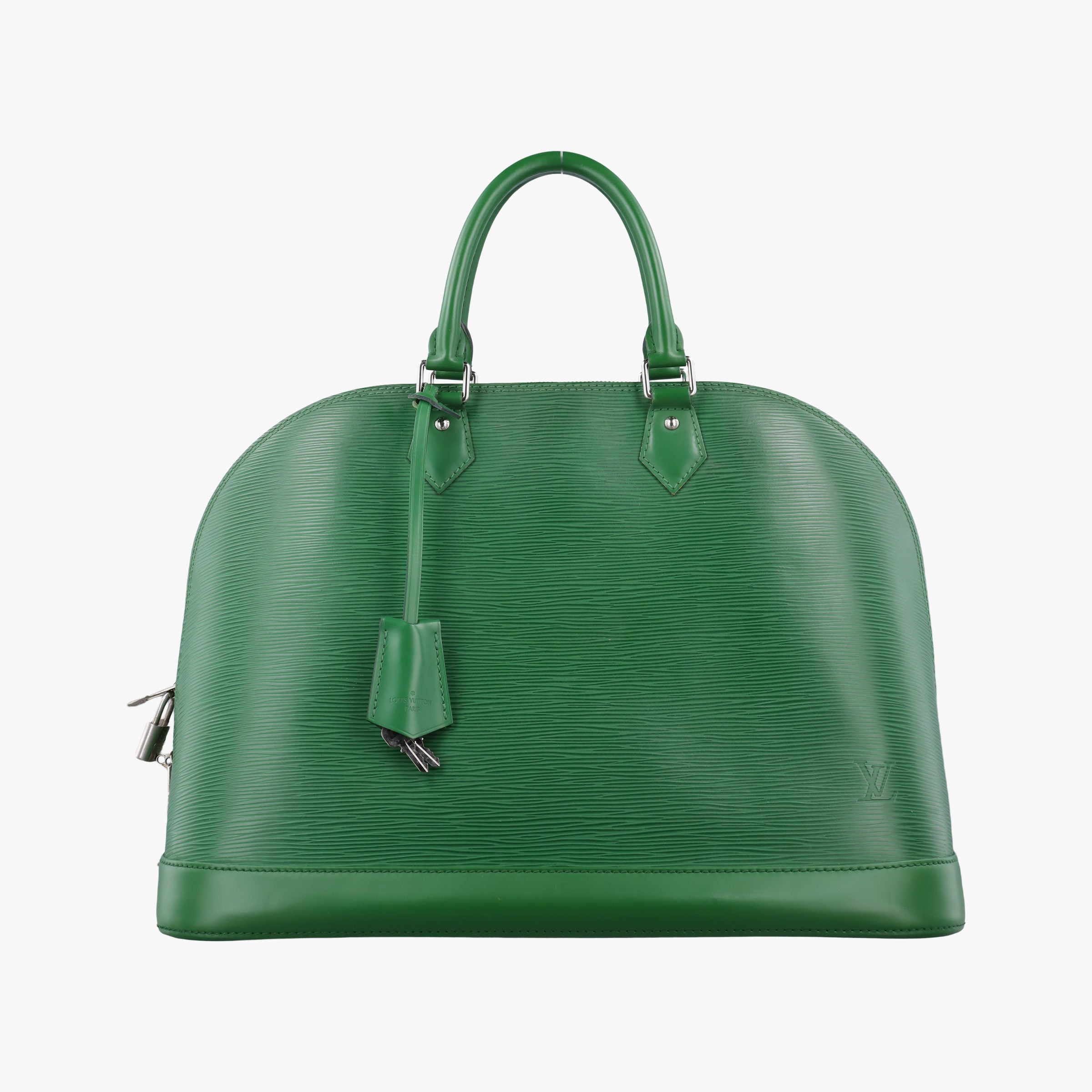 Pre-owned Louis Vuitton Alma GM green epi M40627 handbag | stylenewstar