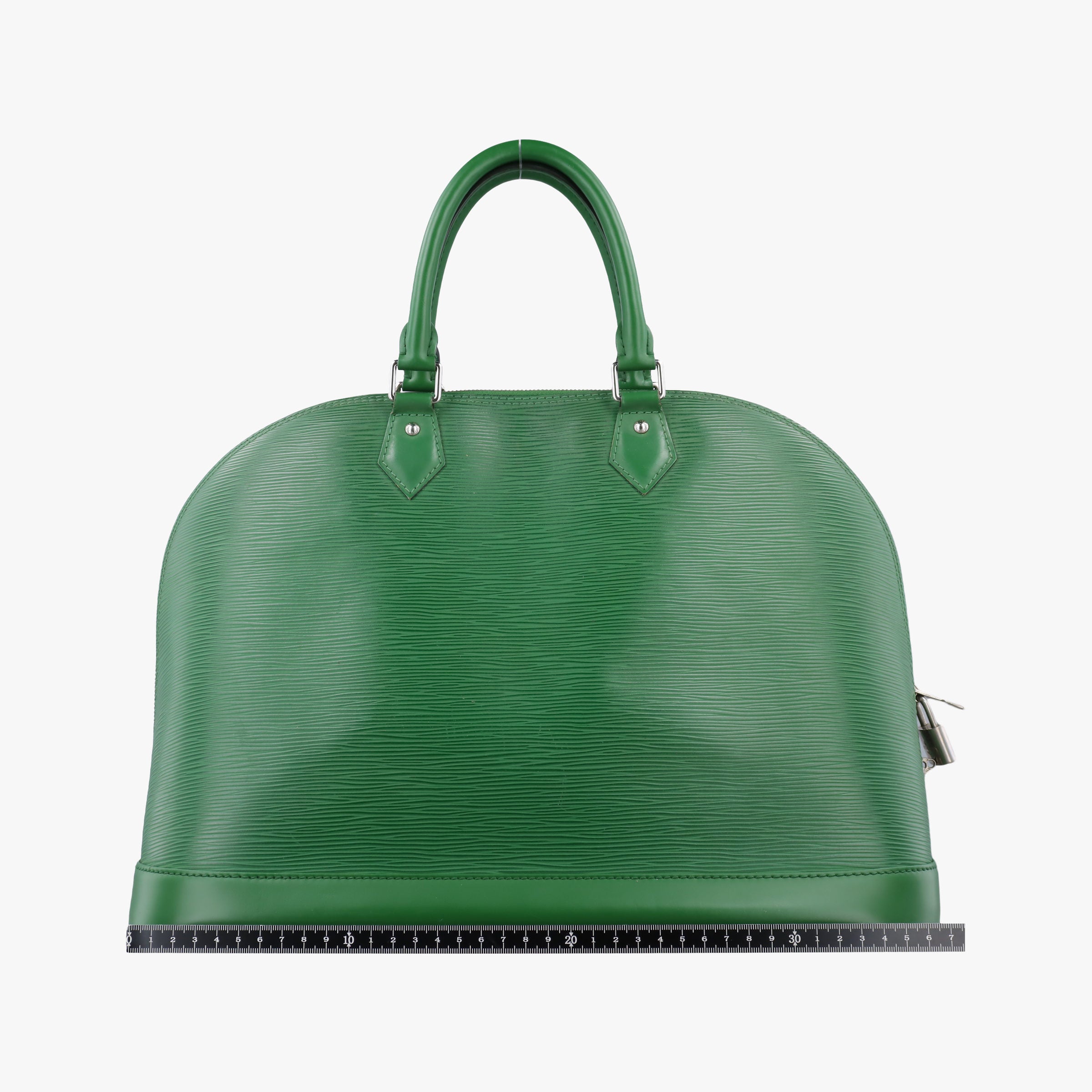 Pre-owned Louis Vuitton Alma GM green epi M40627 handbag | stylenewstar