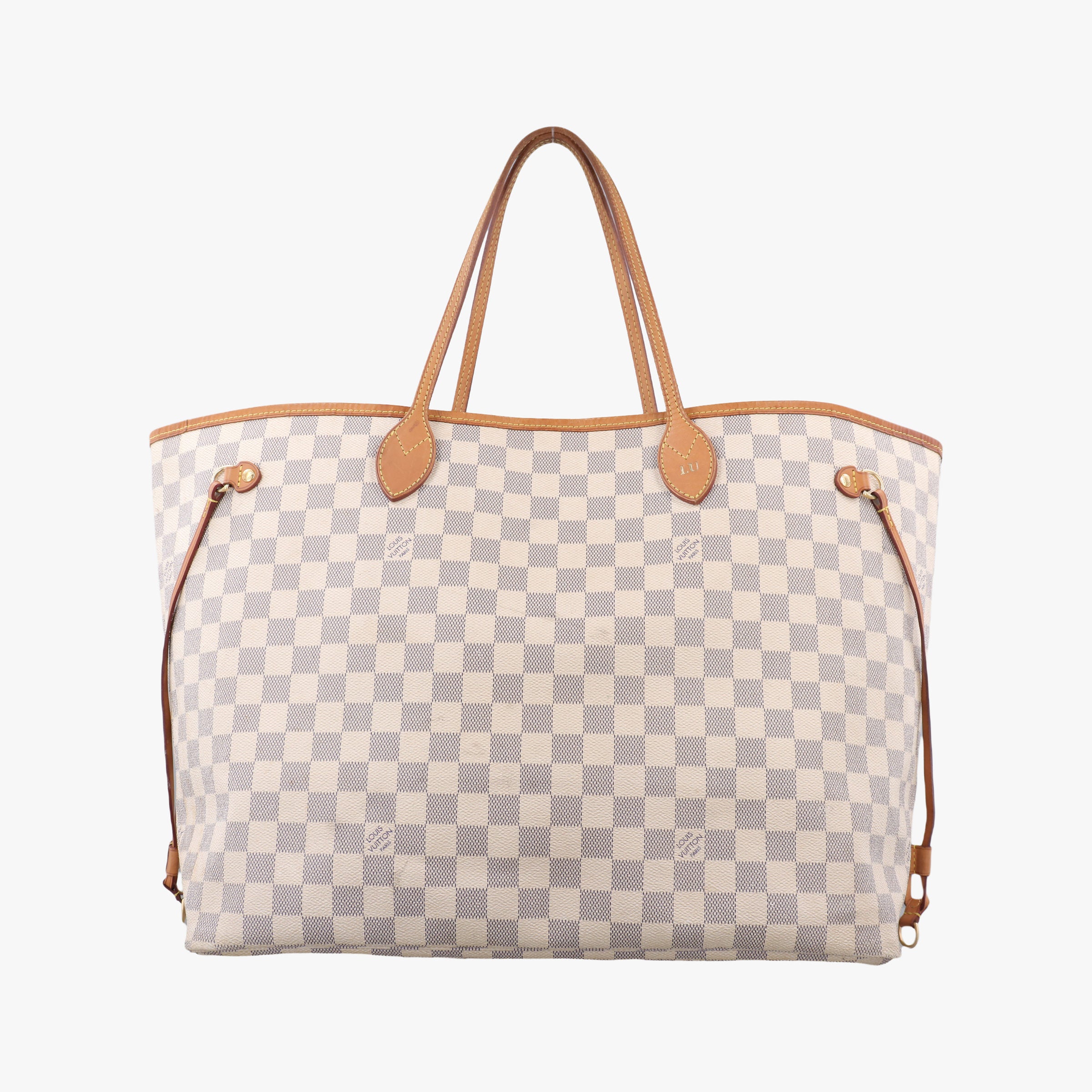 Secondhand Louis Vuitton NEVERFULL GM Azur Damier Canvas N51108 shoulderbag | stylenewstar