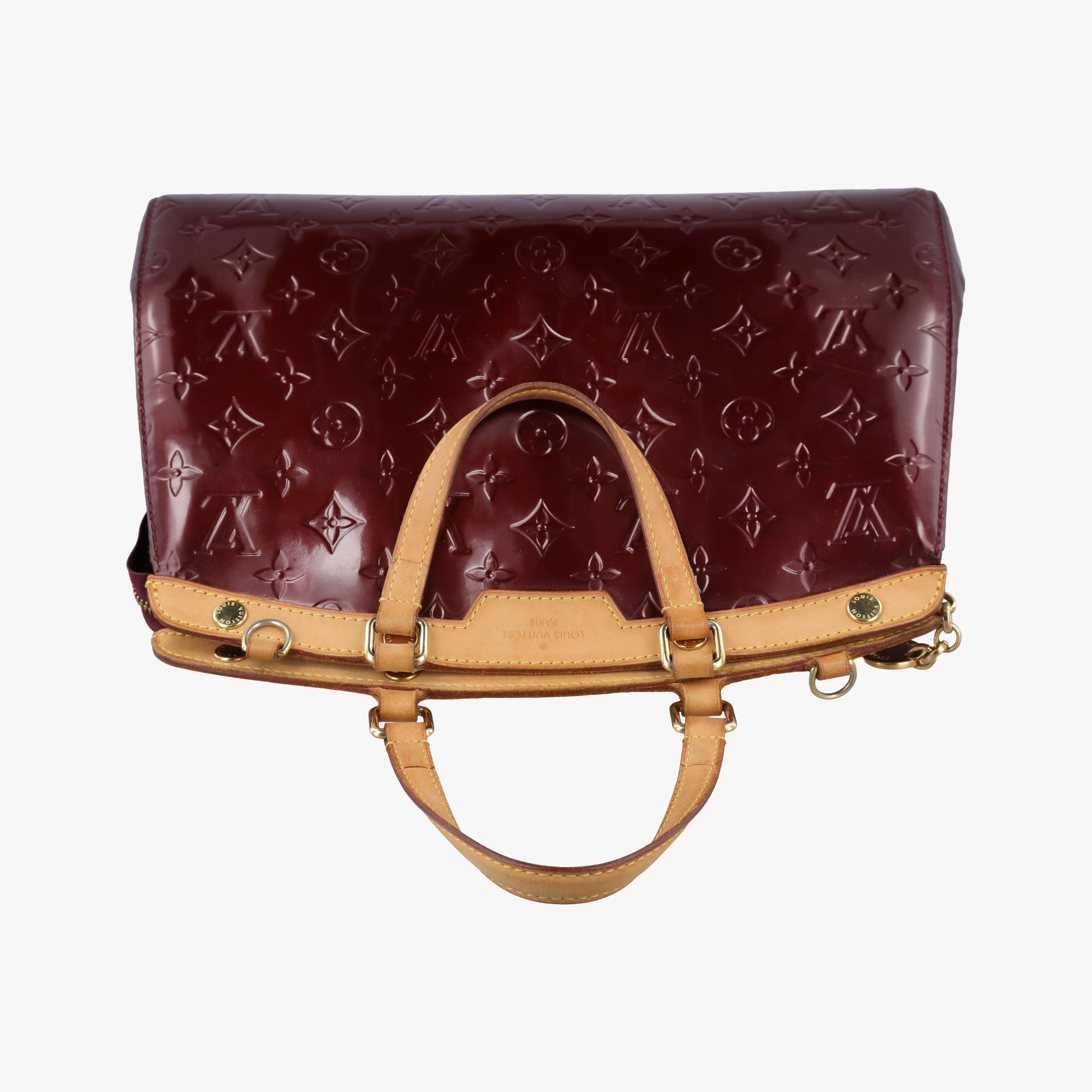 Pre-owned Louis Vuitton Brea MM ROUGE FAUVISTE Vernis M91690 shoulderbag | stylenewstar