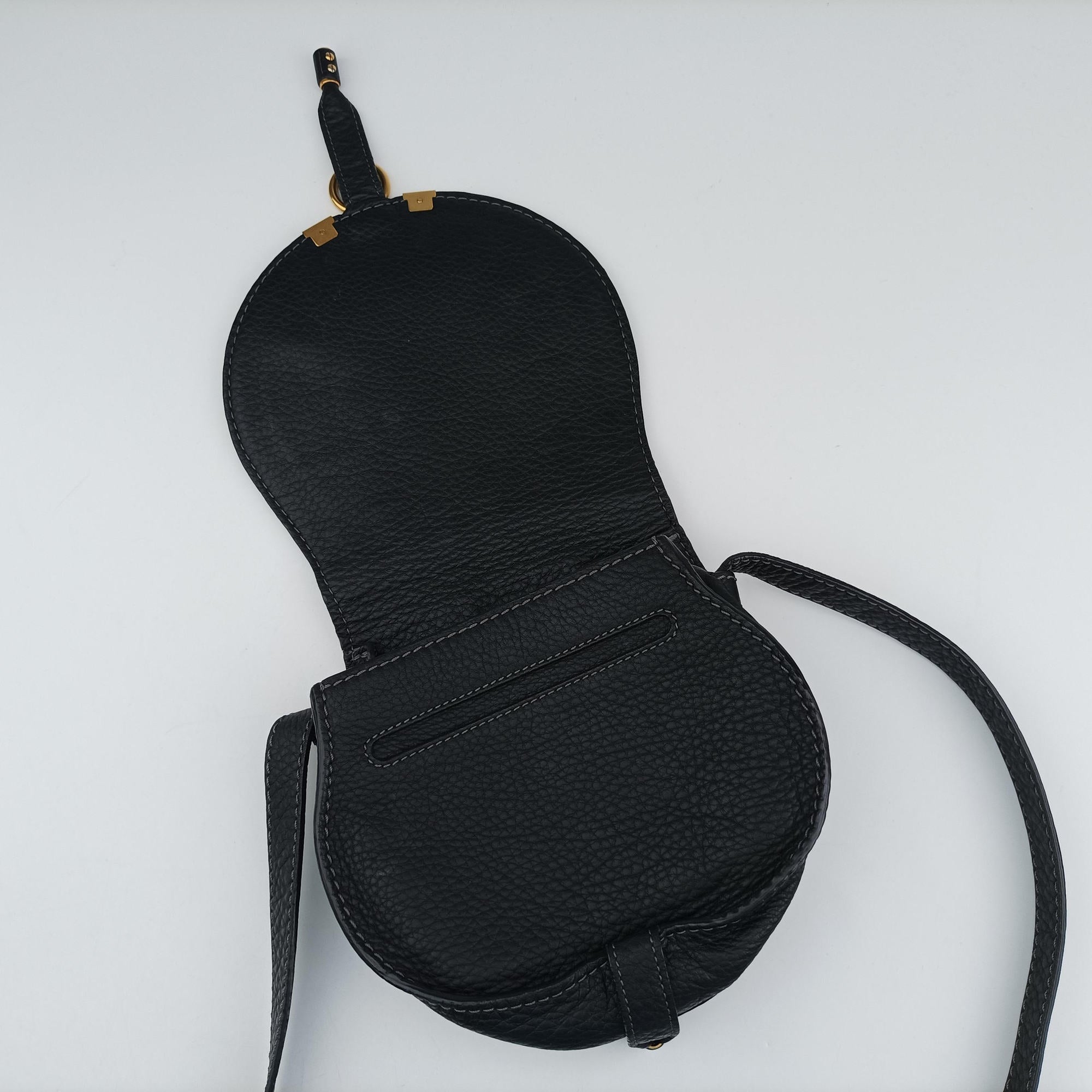 Pre-owned Chloe Mercy Black Leather  shoulderbag | stylenewstar